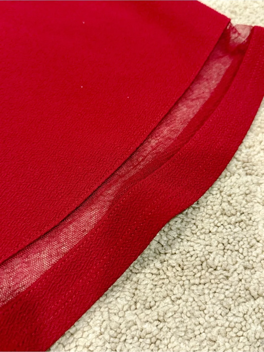 Girls Sz L Red Sleeveless Beaded A-Line Dress 10/12 Children’s Place